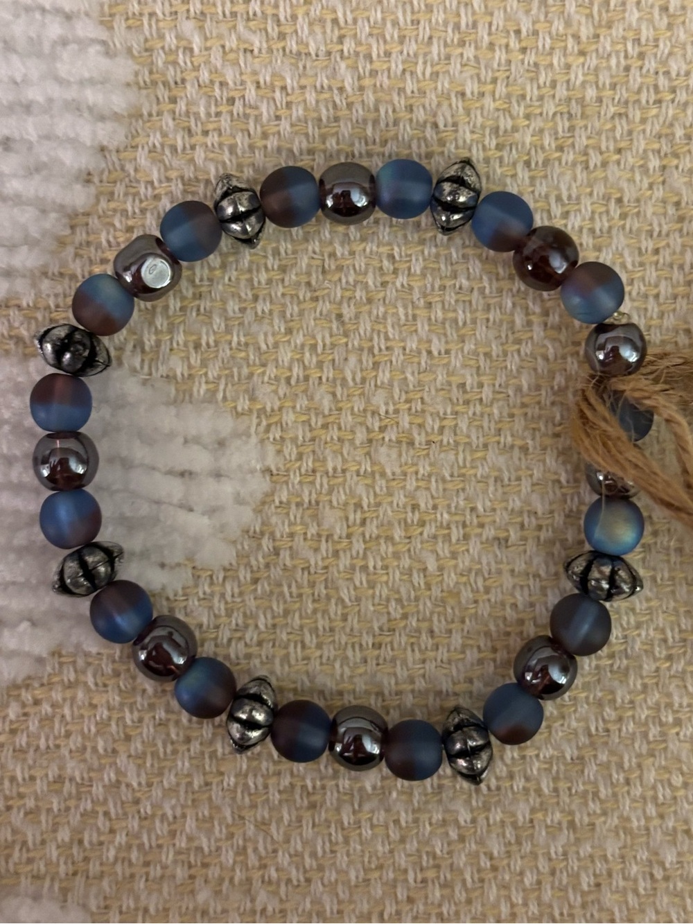 Blue & Purple Beaded Bracelet
